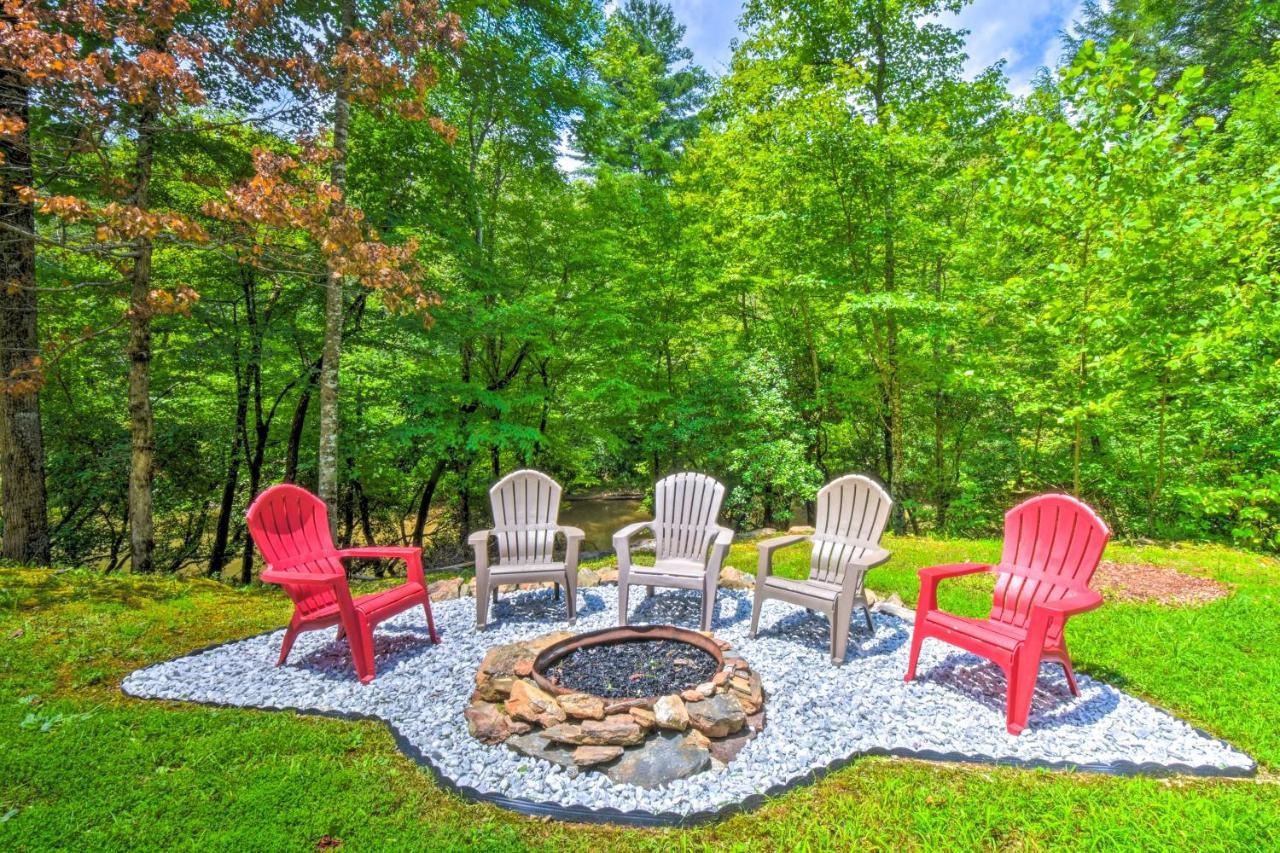 Cozy Riverside Dahlonega Home With Kayaks And Fire Pit エクステリア 写真