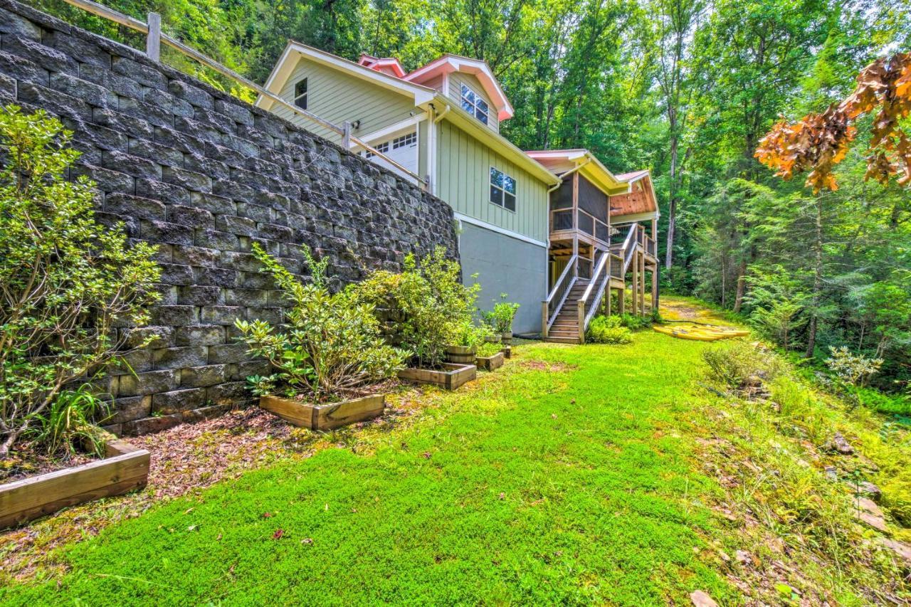 Cozy Riverside Dahlonega Home With Kayaks And Fire Pit エクステリア 写真