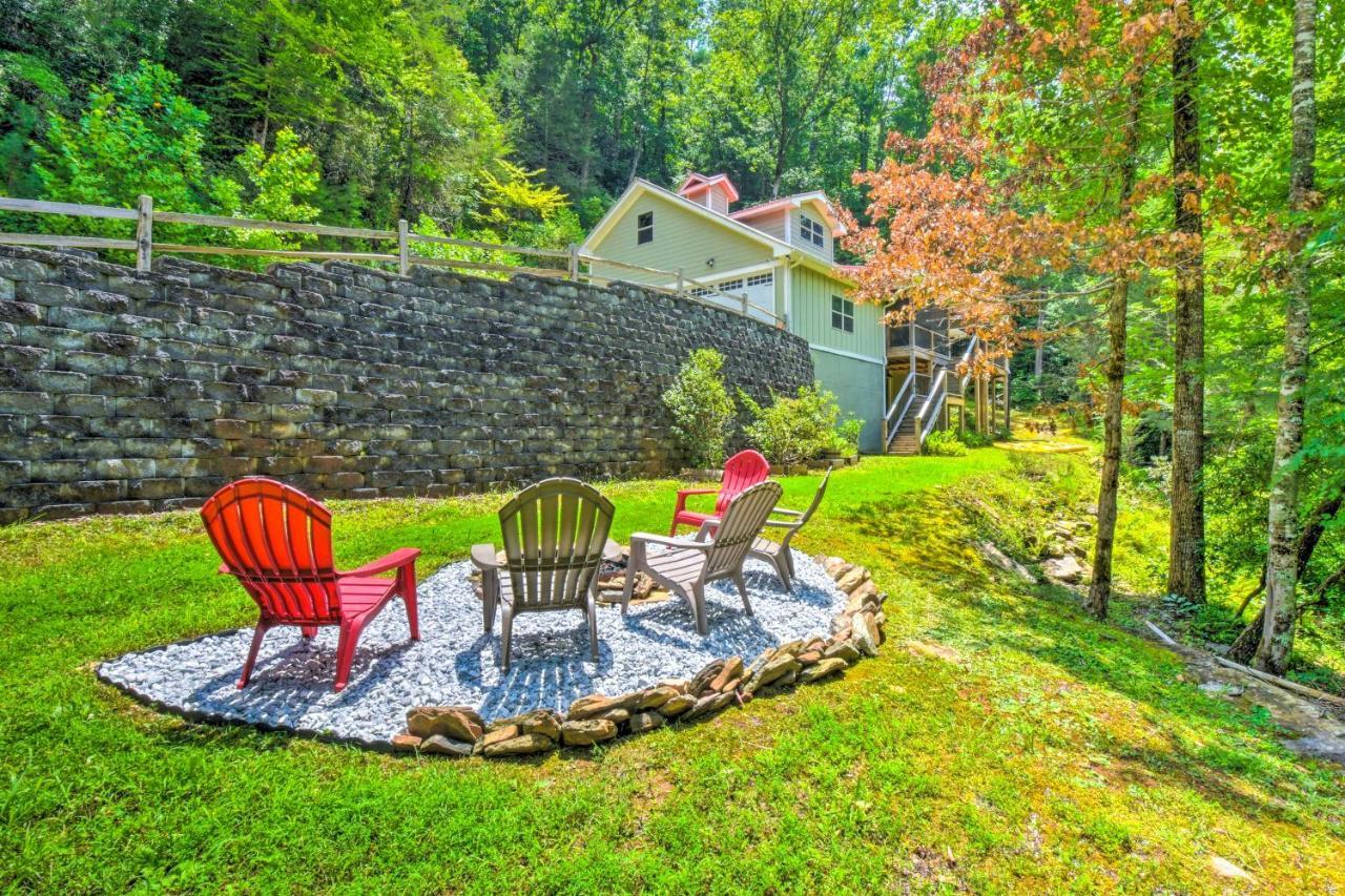 Cozy Riverside Dahlonega Home With Kayaks And Fire Pit エクステリア 写真